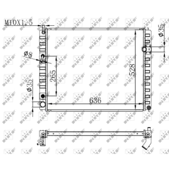 Radiatorius, variklio aušinimas NRF 59147