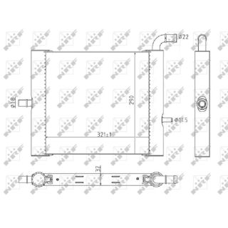 Radiatorius, variklio aušinimas NRF 59176