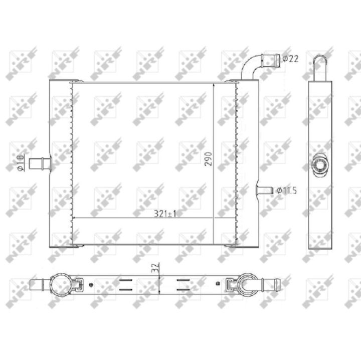 Radiatorius, variklio aušinimas NRF 59176