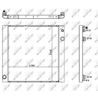 Radiatorius, variklio aušinimas NRF 59182