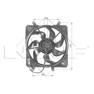 Ventiliatorius, radiatoriaus NRF 47054