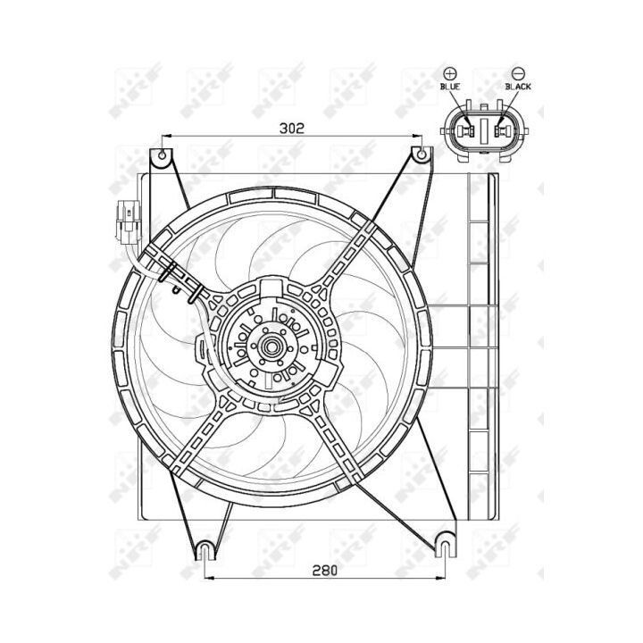 Ventiliatorius, radiatoriaus NRF 47547