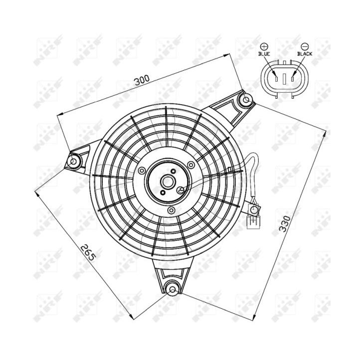 Ventiliatorius, radiatoriaus NRF 47548