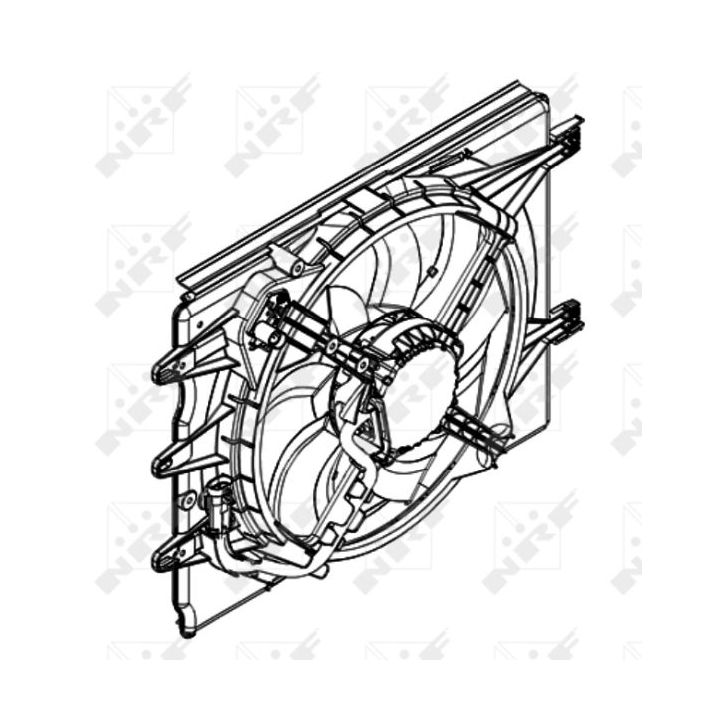 Ventiliatorius, radiatoriaus NRF 47595