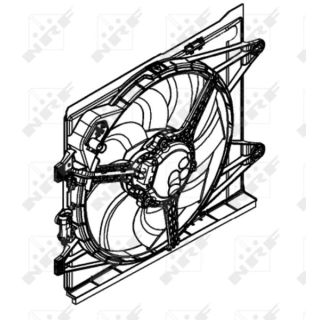 Ventiliatorius, radiatoriaus NRF 47597