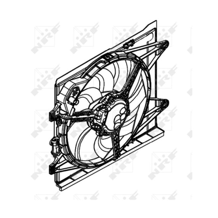 Ventiliatorius, radiatoriaus NRF 47597