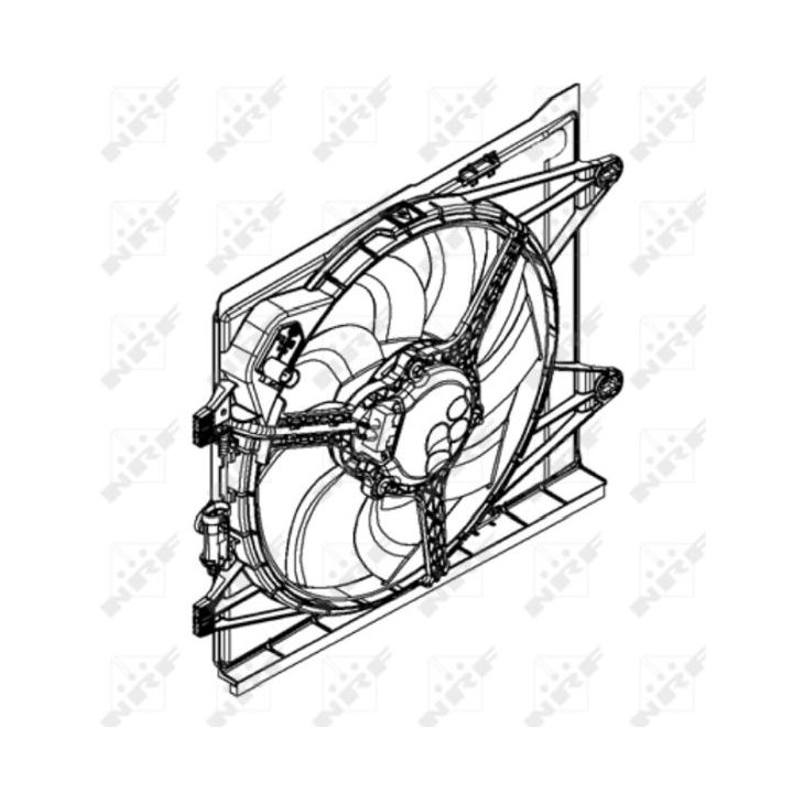 Ventiliatorius, radiatoriaus NRF 47598
