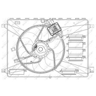 Ventiliatorius, radiatoriaus NRF 47627