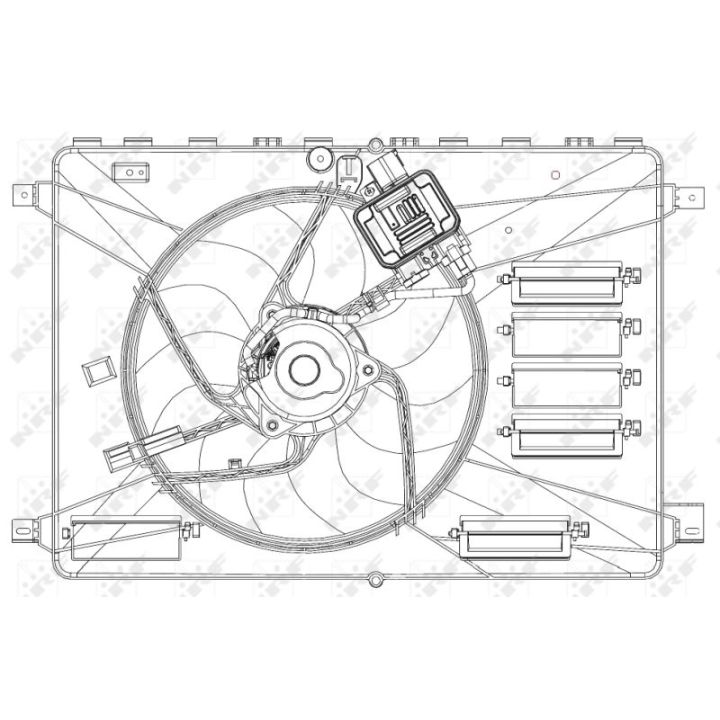 Ventiliatorius, radiatoriaus NRF 47627