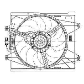 Ventiliatorius, radiatoriaus NRF 47655