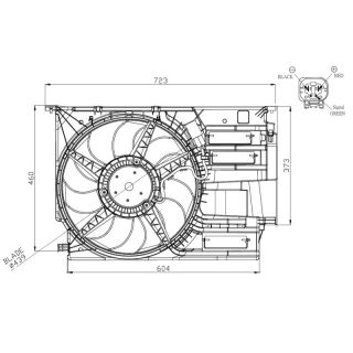 Ventiliatorius, radiatoriaus NRF 47954