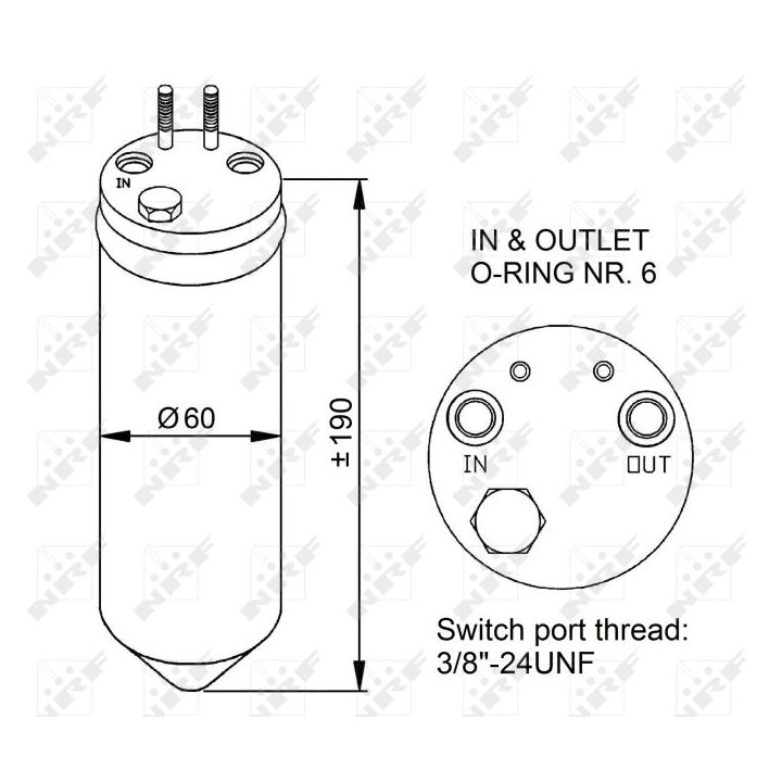 Džiovintuvas, oro kondicionierius NRF 33256