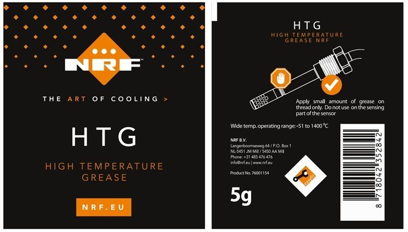 Jutiklis, išmetamųjų dujų temperatūra NRF 707157