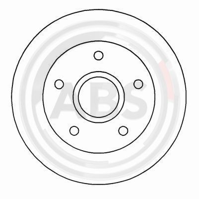 Stabdžių diskas A.B.S. 16027