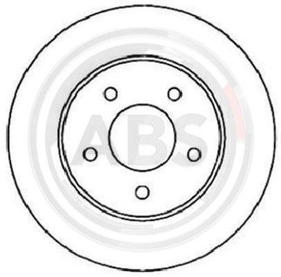 Stabdžių diskas A.B.S. 16360