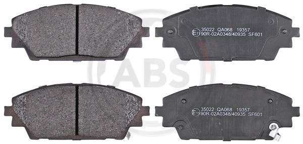 Stabdžių trinkelių rinkinys, diskinis stabdys A.B.S. 35022