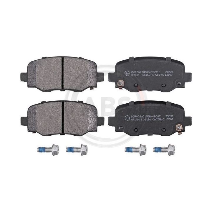 Stabdžių trinkelių rinkinys, diskinis stabdys A.B.S. 35039