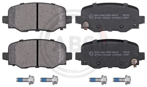 Stabdžių trinkelių rinkinys, diskinis stabdys A.B.S. 35039