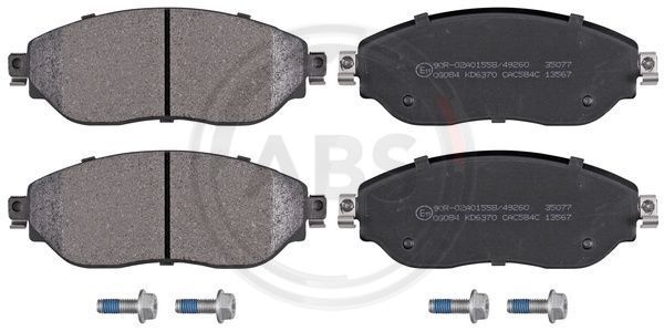 Stabdžių trinkelių rinkinys, diskinis stabdys A.B.S. 35077