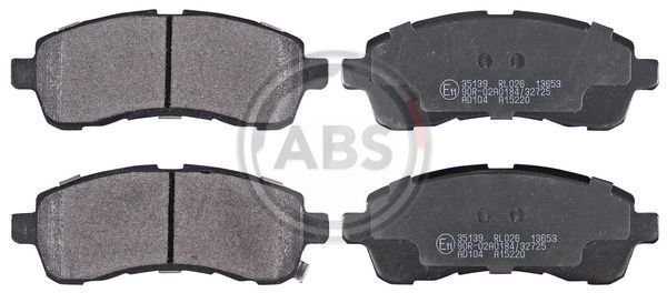 Stabdžių trinkelių rinkinys, diskinis stabdys A.B.S. 35139