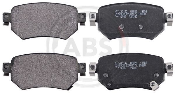 Stabdžių trinkelių rinkinys, diskinis stabdys A.B.S. 35142