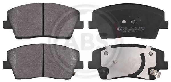 Stabdžių trinkelių rinkinys, diskinis stabdys A.B.S. 35197