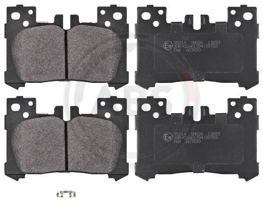 Stabdžių trinkelių rinkinys, diskinis stabdys A.B.S. 35214