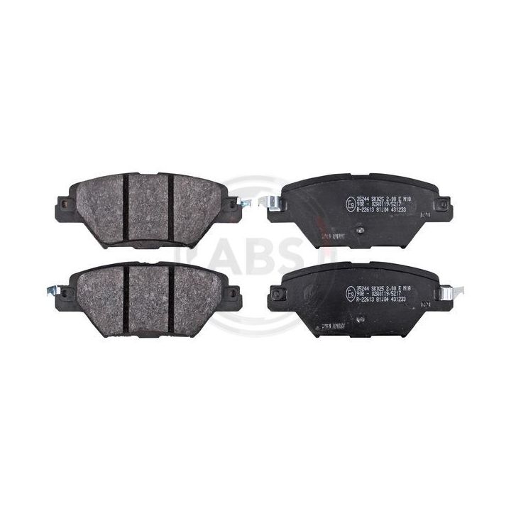 Stabdžių trinkelių rinkinys, diskinis stabdys A.B.S. 35244