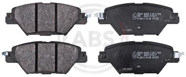 Stabdžių trinkelių rinkinys, diskinis stabdys A.B.S. 35244