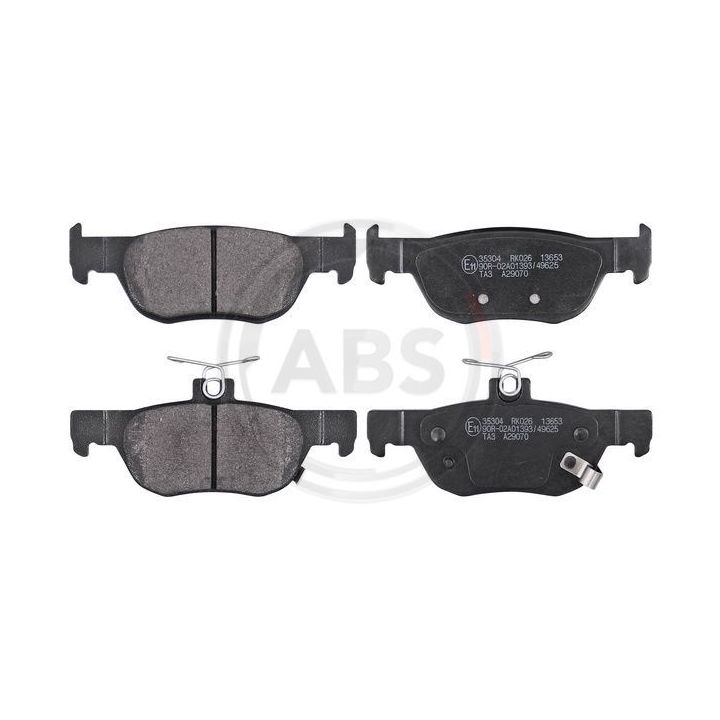 Stabdžių trinkelių rinkinys, diskinis stabdys A.B.S. 35304