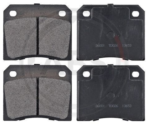 Stabdžių trinkelių rinkinys, diskinis stabdys A.B.S. 36001