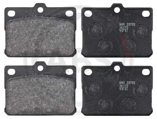 Stabdžių trinkelių rinkinys, diskinis stabdys A.B.S. 36072