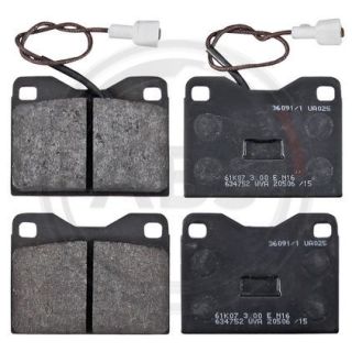 Stabdžių trinkelių rinkinys, diskinis stabdys A.B.S. 36091/1