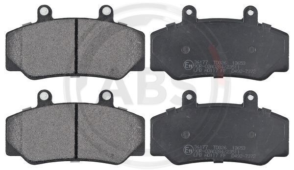 Stabdžių trinkelių rinkinys, diskinis stabdys A.B.S. 36177