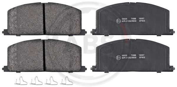 Stabdžių trinkelių rinkinys, diskinis stabdys A.B.S. 36535