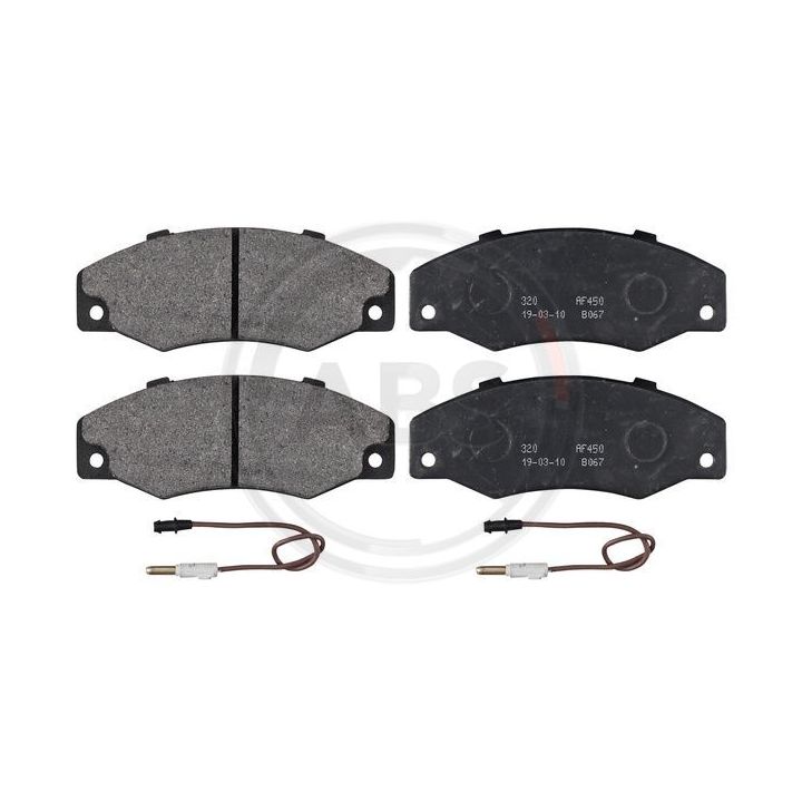 Stabdžių trinkelių rinkinys, diskinis stabdys A.B.S. 36577