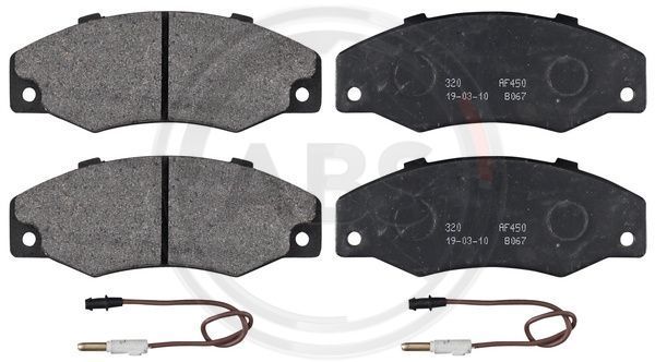 Stabdžių trinkelių rinkinys, diskinis stabdys A.B.S. 36577