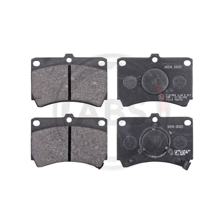 Stabdžių trinkelių rinkinys, diskinis stabdys A.B.S. 36594