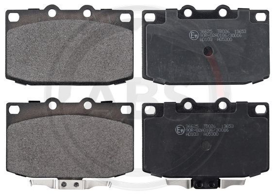 Stabdžių trinkelių rinkinys, diskinis stabdys A.B.S. 36625