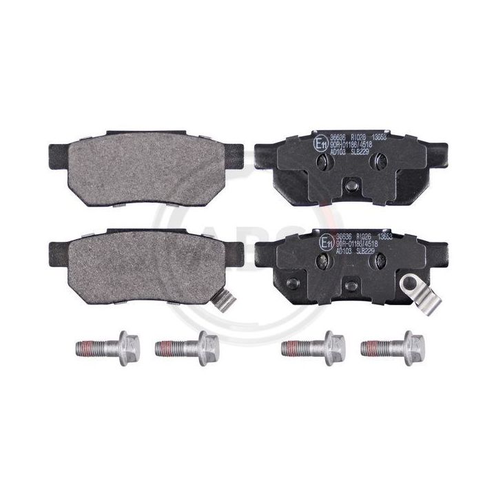 Stabdžių trinkelių rinkinys, diskinis stabdys A.B.S. 36636