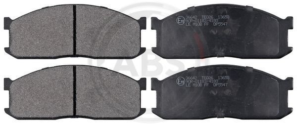 Stabdžių trinkelių rinkinys, diskinis stabdys A.B.S. 36642