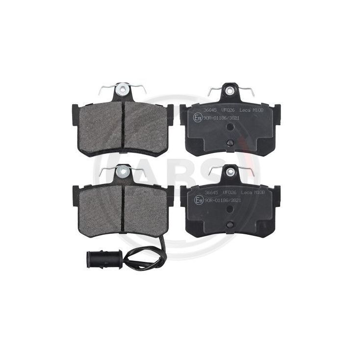 Stabdžių trinkelių rinkinys, diskinis stabdys A.B.S. 36645