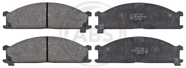 Stabdžių trinkelių rinkinys, diskinis stabdys A.B.S. 36657