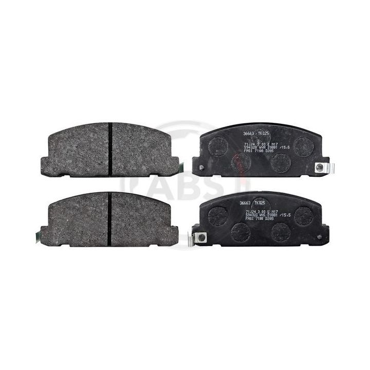 Stabdžių trinkelių rinkinys, diskinis stabdys A.B.S. 36663