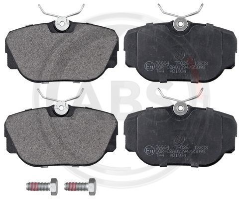 Stabdžių trinkelių rinkinys, diskinis stabdys A.B.S. 36664