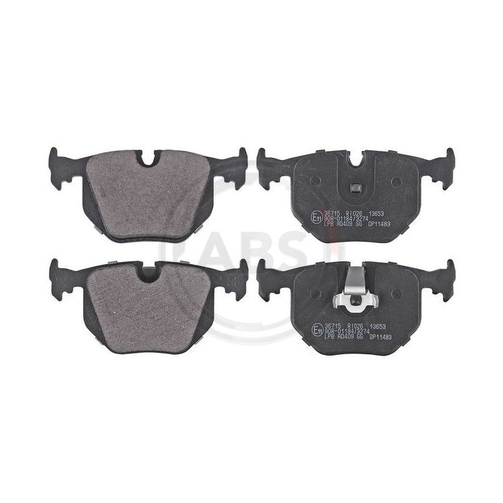 Stabdžių trinkelių rinkinys, diskinis stabdys A.B.S. 36715