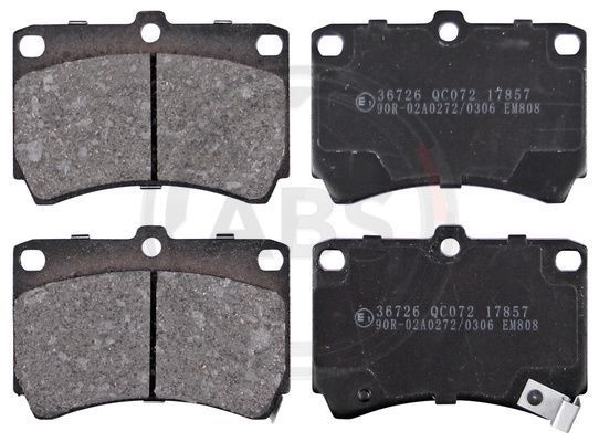 Stabdžių trinkelių rinkinys, diskinis stabdys A.B.S. 36726