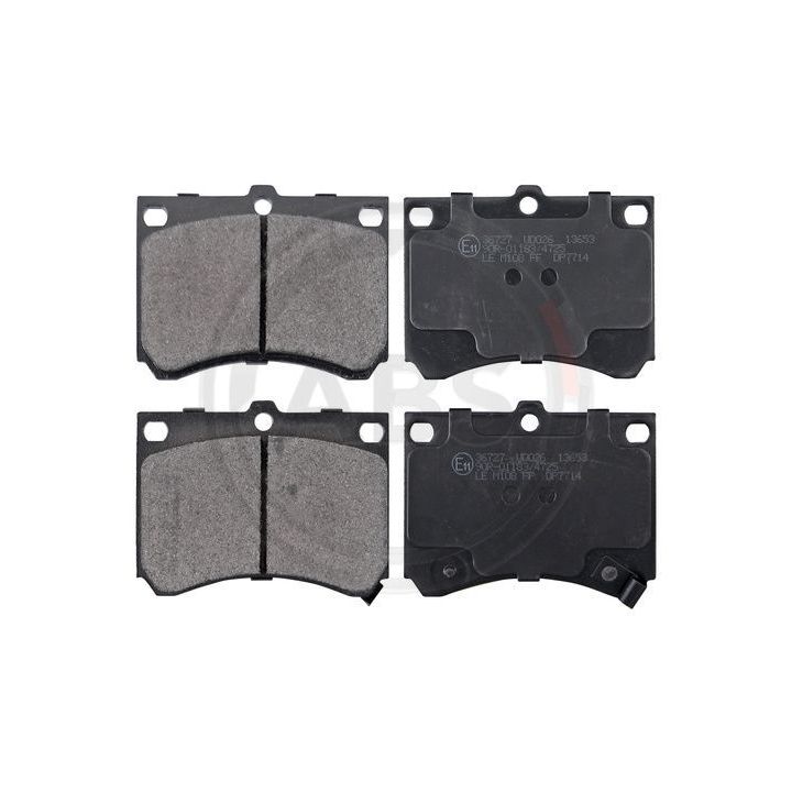 Stabdžių trinkelių rinkinys, diskinis stabdys A.B.S. 36727