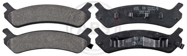 Stabdžių trinkelių rinkinys, diskinis stabdys A.B.S. 36754