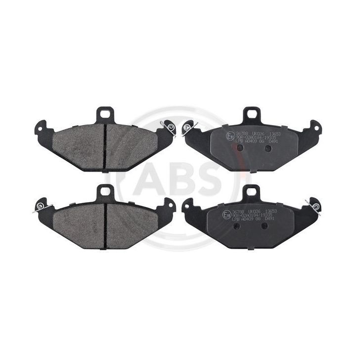 Stabdžių trinkelių rinkinys, diskinis stabdys A.B.S. 36788